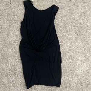 Black Back-less dress!